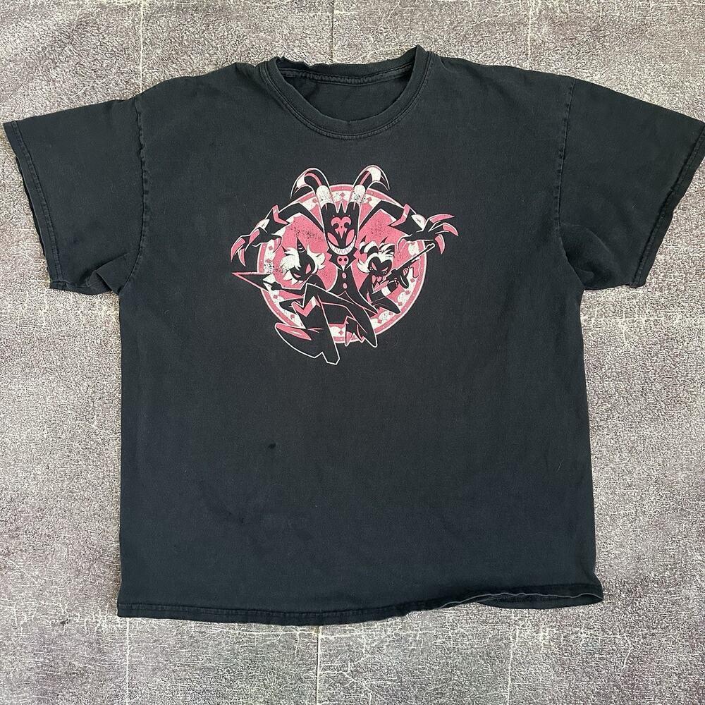 Men's Viviene Medrano Helluva Boss Cartoon TV Show Black VivziPop T Shirt Sz M